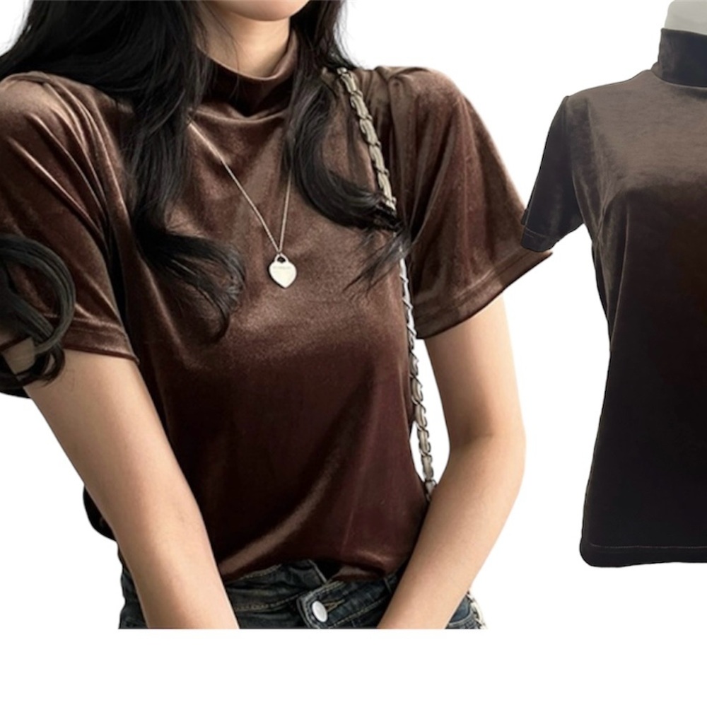 🌸3/$12,CAROLYN TAYLOR blouse size S coffee color used